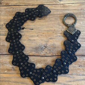 Lizard Thicket Black Decorative Belt NWOT